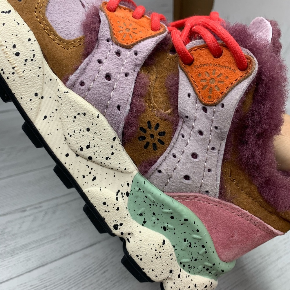 Flower mountain suede fur men’s  sneakers/7 - Picture 2 of 14
